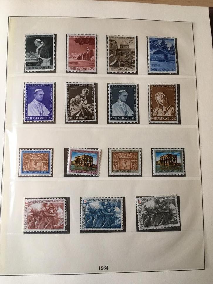 Postzegels Vaticaan 1964 tot en met 1978 in Lindner album, Postzegels en Munten, Postzegels | Volle albums en Verzamelingen, Ophalen of Verzenden