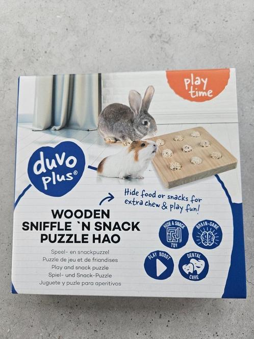 Houten snuffel en snackpuzzel voor konijntjes, Dieren en Toebehoren, Knaagdieren en Konijnen | Toebehoren, Gebruikt, Ophalen