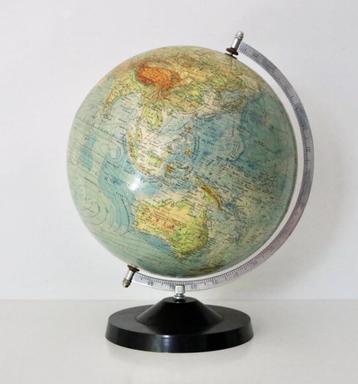 Vintage wereldbol - Papier globe RÄTH 1975 beschikbaar voor biedingen