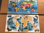 Wereldkaarten met zeedieren en vogels, Ophalen of Verzenden, Zo goed als nieuw, Ontdekken