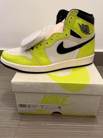 Air Jordan 1 retro high og Volt/Black sail, Enlèvement, Neuf, Nike, Baskets