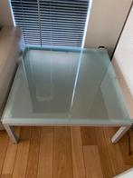 Salontafel, Huis en Inrichting, Tafels | Salontafels, Ophalen, Zo goed als nieuw, Vierkant, Glas