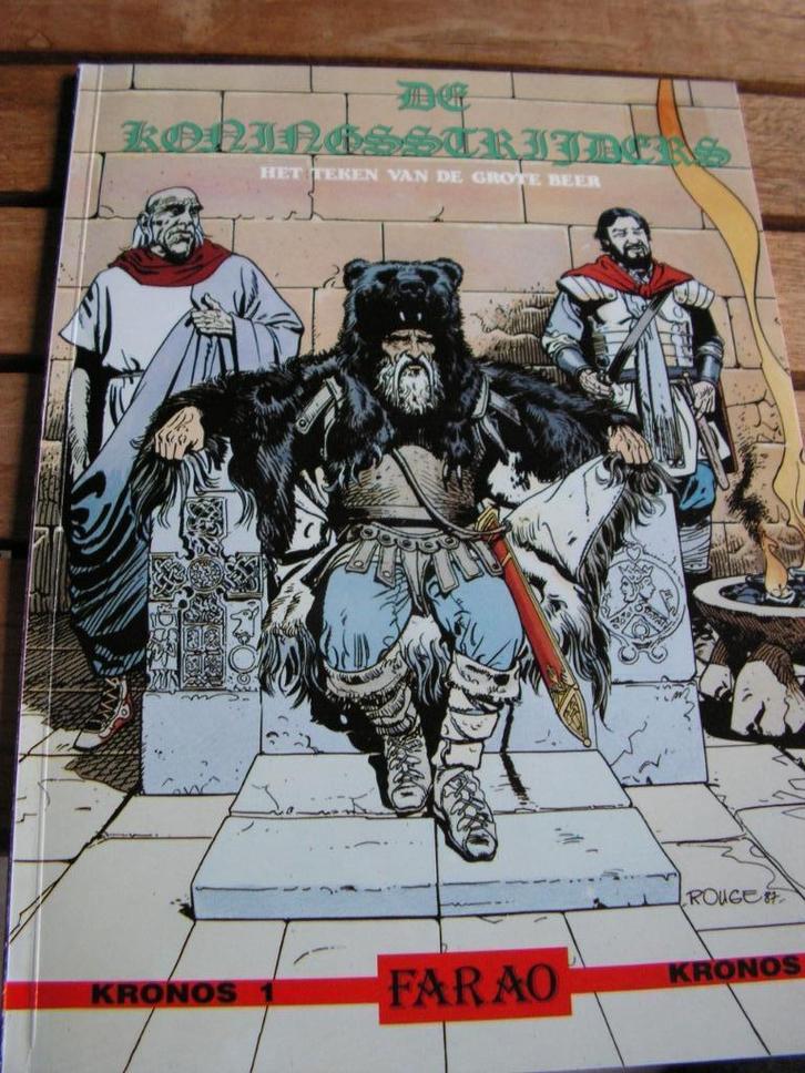 Strip De Koningsstrijders “Het teken van de grote beer”., Boeken, Stripverhalen, Zo goed als nieuw, Eén stripboek, Ophalen of Verzenden