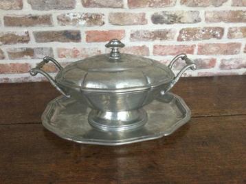 Portugese Tinnen Kom met Schaal beschikbaar voor biedingen