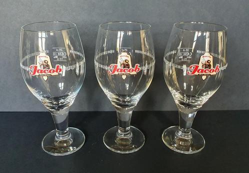 3 Bierglazen voor Broeder Jacob, Huis en Inrichting, Keuken | Servies, Zo goed als nieuw, Glas of Glazen, Glas, Ophalen of Verzenden