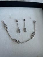 Zilveren set 925, Bijoux, Sacs & Beauté, Piercings, Enlèvement ou Envoi, Comme neuf, Argent