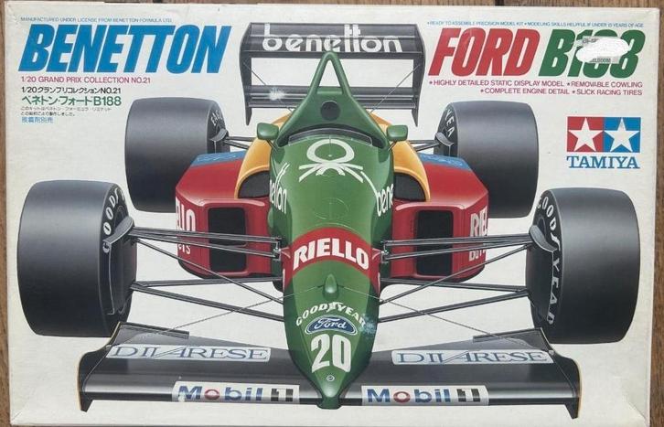 Benetton FORD B188 Echelle 1:20 Tamiya, Hobby & Loisirs créatifs, Modélisme | Voitures & Véhicules, Voiture, Tamiya, Enlèvement ou Envoi
