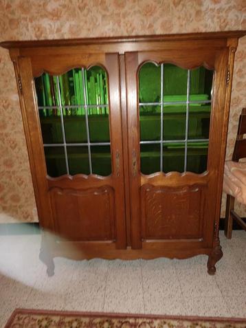 Bibliotheek kast met vitrine, Huis en Inrichting, Ophalen of Verzenden, Zo goed als nieuw