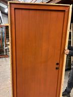 eiken houten voordeur kastanjebruin, Doe-het-zelf en Bouw, Deuren en Vliegenramen, 215 cm of meer, Hout, Ophalen, 100 tot 120 cm