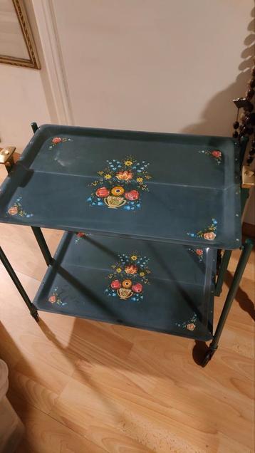 prachtig art deco serveer wagentje/ barwagentje/trolley met  beschikbaar voor biedingen