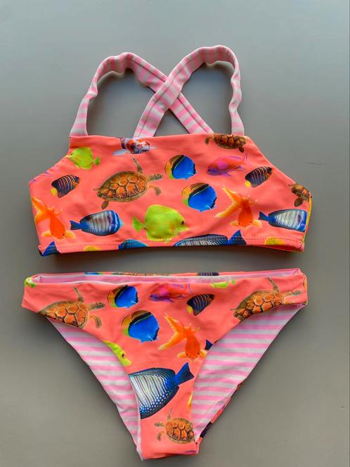 Bikini vissen Shiwi omkeerbaar 140, Kinderen en Baby's, Kinderkleding | Kinder-zwemkleding, Zo goed als nieuw, Bikiniset, Maat 140