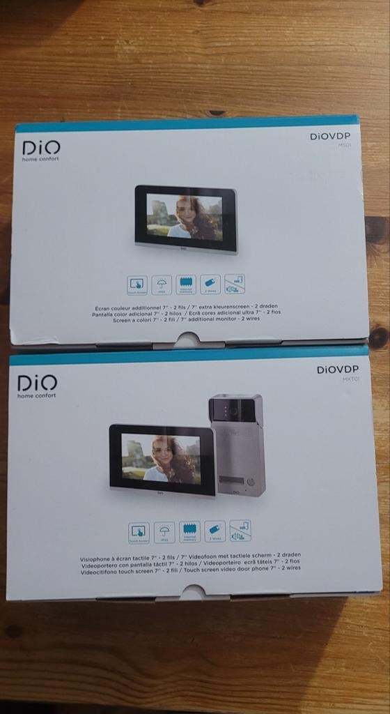 Visiophone 2 fils  avec 2 écrans 7" pour 1 ou 2 étages, Huis en Inrichting, Deurbellen, Bedraad, Ophalen of Verzenden