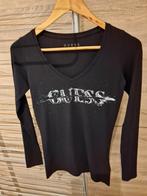 T-shirt  Guess maat smal, Comme neuf, Taille 36 (S), Noir, Manches longues