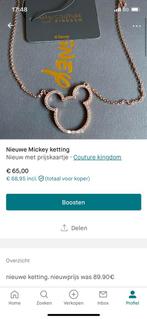 Disney couture kingdom kettingen, Nieuw, Ophalen of Verzenden, Zilver, Met hanger