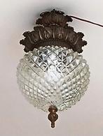 Vintage Glazen Hollywood ananas lamp jaren 60, Antiek en Kunst, Ophalen