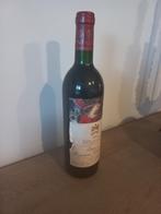 Unieke fles chateau mouton rothschild jaar 1985,75cl,rood., Verzamelen, Ophalen of Verzenden, Zo goed als nieuw
