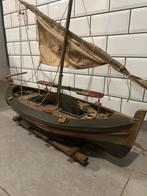 Model schip replica botter 1850 -1930 hout 80x75 cm, Ophalen, Zo goed als nieuw, 1:32 tot 1:50, Overige merken