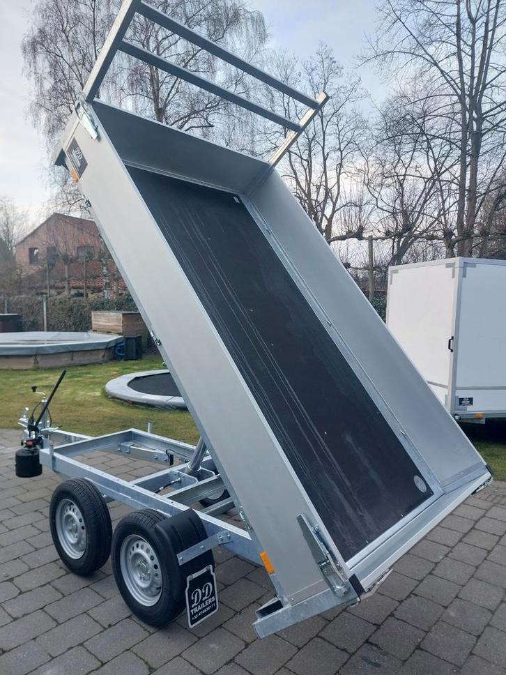 Remorque à benne basculante à double essieu 750 kg, taille M, Autos : Divers, Remorques, Enlèvement