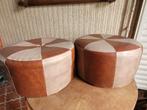 2 poefen, Huis en Inrichting, Zetels | Voetbanken en poefs, Ophalen, Minder dan 50 cm, Gebruikt, 70ties