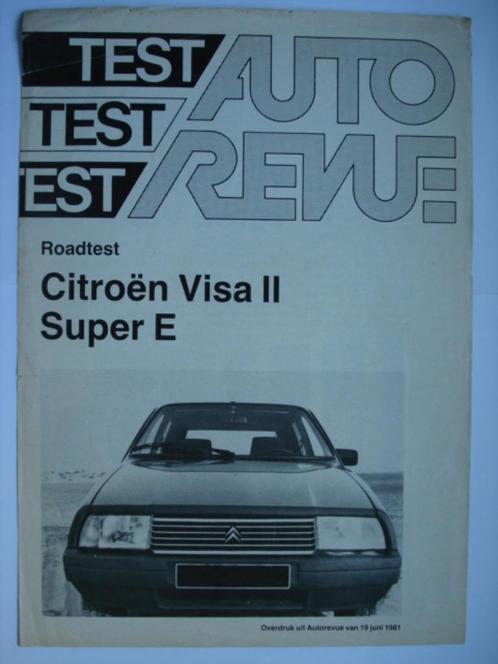 Citroën Visa II Super E 1981 NL Brochure Catalogue Prospekt, Livres, Autos | Brochures & Magazines, Utilisé, Citroën, Envoi
