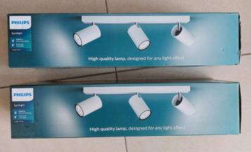 Philips Led Kosipo 3-spot witte plafondlamp (nieuw) beschikbaar voor biedingen