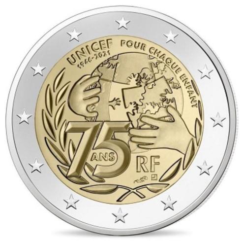 Speciaal 2 euro muntstuk €2 Frankrijk 2021, Postzegels en Munten, Munten | Europa | Euromunten, Losse munt, 2 euro, Frankrijk