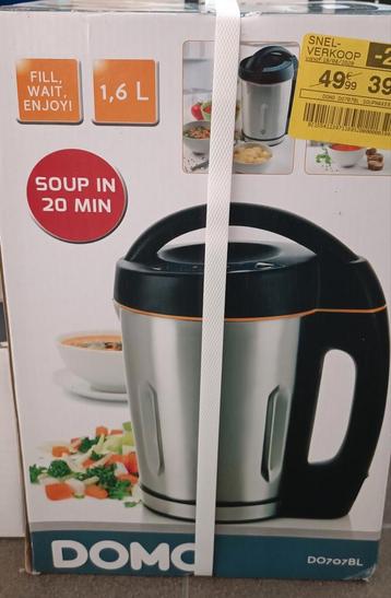 Machine à soupe Domo 1,6 litre, Enlèvement, Neuf