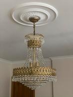 Luster strass bronze doré, Enlèvement, Comme neuf, Bois