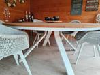Tuinhuis tafel inclusief 8 stoelen, Tuin en Terras, Tuinsets en Loungesets, Ophalen, Zo goed als nieuw