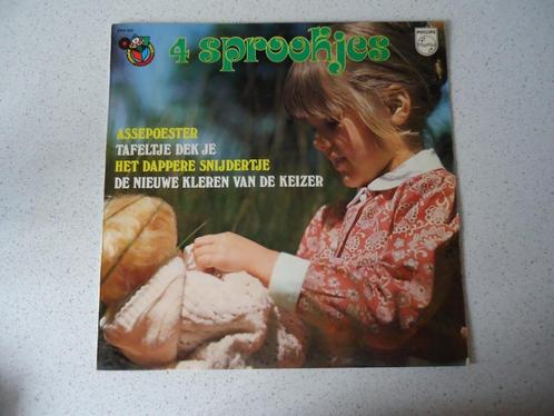 Sprookjes LP "4 Sprookjes" door Paula Semer En Herman Niels, Cd's en Dvd's, Vinyl | Kinderen en Jeugd, Gebruikt, Verhaal of Sprookje