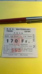 Ticket Waterschei KV Mechelen 1/16 beker van Belgie 76/77, Verzamelen, Verzenden, Zo goed als nieuw