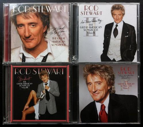 ROD STEWART - Great American songbook vol.1, 2, 3, 4 (4 CDs), Cd's en Dvd's, Cd's | Rock, Zo goed als nieuw, Poprock, Ophalen of Verzenden