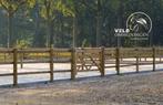 Omheining, Paddock, Longeercirkel, Rijbak, Hekwerk, Weidegang, 4 paarden of pony's of meer