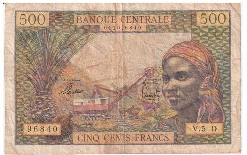 CAS/Mali, 500 Francs, 1963, Timbres & Monnaies, Billets de banque | Afrique, Billets en vrac, Autres pays, Envoi