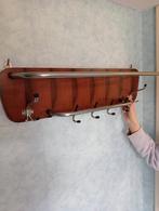 Wandkapstok voor jassen met chrome legplank, Ophalen