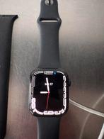 Apple watch series7  met GPS - 45mm aluminium case, Handtassen en Accessoires, Smartwatches, Ophalen, Gebruikt, Zwart, IOS
