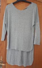 Top/tuniek - zilvergrijs met glinster - maat S/M, Verzenden, Zo goed als nieuw, Maat 36 (S), Grijs