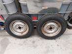 Set wielen voor aamhangwagen met nieuwe banden, 145R80 4x100, Ophalen, Zo goed als nieuw