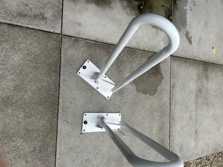 Toiletbeugel opklapbaar 76 cm, Wit 2 stuks, Diversen, Verpleegmiddelen, Gebruikt, Ophalen of Verzenden