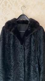 Damesmantel bont astrakan, Kleding | Dames, Jassen | Winter, Ophalen, Gedragen, Maat 46/48 (XL) of groter, Zwart