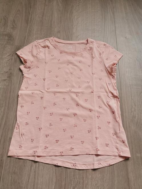 T-shirt kersjes H&M - maat 122, Enfants & Bébés, Vêtements enfant | Taille 122, Utilisé, Fille, Chemise ou À manches longues, Enlèvement ou Envoi