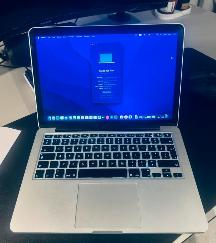 MacBook Pro 13 pouces, Informatique & Logiciels, Apple Macbooks, Utilisé, MacBook, 13 pouces, 2 à 3 Ghz, 256 GB, 16 GB, Qwerty