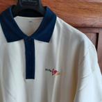 superbe polo de Golfer jaune col bleu., U-chaad  bangkok, Jaune, Taille 56/58 (XL), Comme neuf