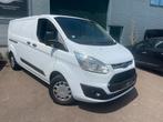 Ford Transit Custom 2.0d/130pk/Airco/Euro6/L2H1/Gekeurd, Stof, Gebruikt, Zwart, 4 cilinders