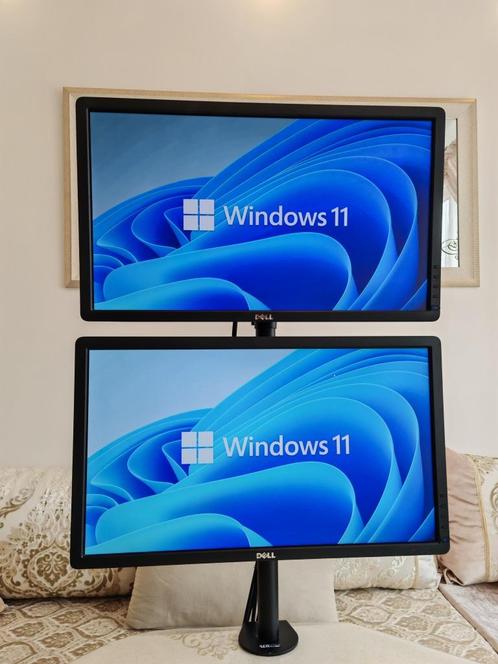Dell 24-inch Full HD-pc met 2 schermen, Computers en Software, Monitoren, Gebruikt, 60 Hz of minder, DVI, HDMI, VGA, In hoogte verstelbaar