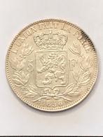 Munt zilver België 5 FR 1858 Leop I zeldzaam kwaliteit !!!, Zilver, Ophalen of Verzenden, Losse munt, Zilver