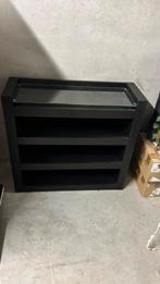 Achterwand met schuiven erin voor  malm bed, Huis en Inrichting, Ophalen, Gebruikt, Bruin, Tweepersoons