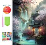 Cascades de belvédère Diamond Painting - vertes 50x40cm (car, Envoi, Neuf, Autres types