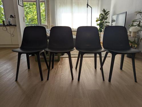 4 x Blauwe Eetkamerstoel Ikea - ODGER, Maison & Meubles, Chaises, Neuf, Quatre, Synthétique, Bleu, Enlèvement