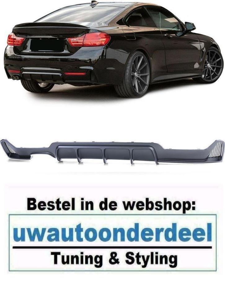 Diffuser Mat Zwart Voor Bmw 4 serie F32 F33 F36 M Pakket, Auto diversen, Tuning en Styling, Verzenden